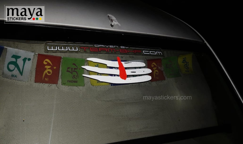 Mahadev tilak car windscreen sticker